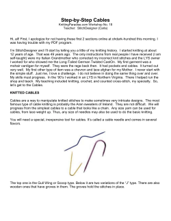 C = Cable - Knitting Paradise