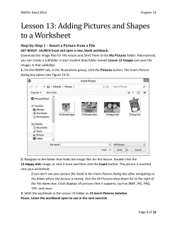 Project 13-6: Enhancing the Graphics in a Fundraising Report