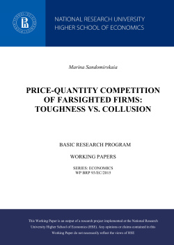 PRICE-QUANTITY COMPETITION OF FARSIGHTED FIRMS