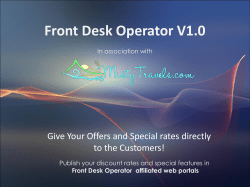Front Desk Operator V1.0