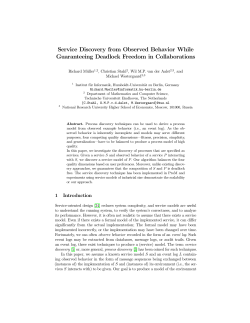 Service Discovery from Observed Behavior While