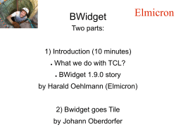 BWidget - Tcl/Tk
