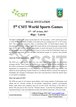 5 CSIT World Sports Games