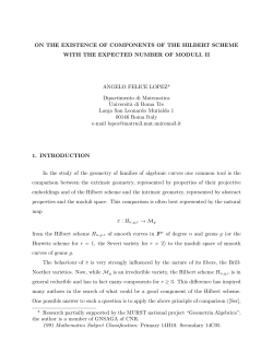 ON THE EXISTENCE OF COMPONENTS OF THE HILBERT