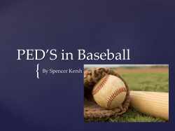 PED*S in Baseball