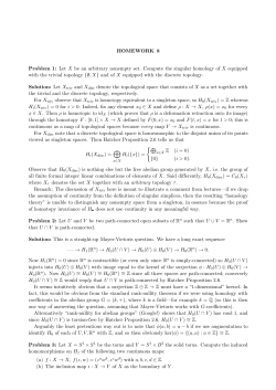 HOMEWORK 8 Problem 1: Let X be an arbitrary nonempty set