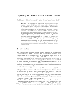 Splitting on Demand in SAT Modulo Theories