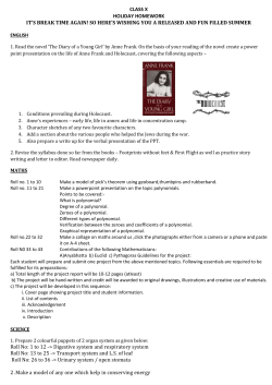 holiday homework of class x