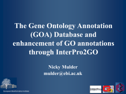 Mulder - Gene Ontology Consortium