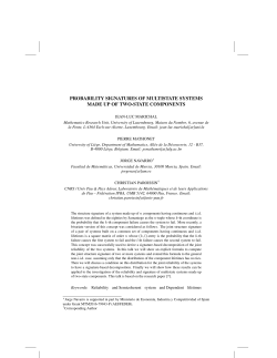 probability signatures of multistate systems made up of two