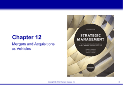Introduction Why Mergers and Acquisitions Fail?