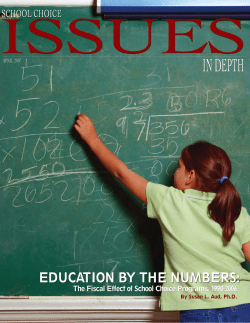 Education by the Numbers: The Fiscal Effect of School Choice