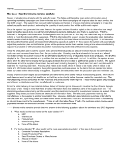 SCM Mini-Case Review