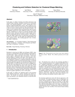 Clustering and Collision Detection for Clustered Shape