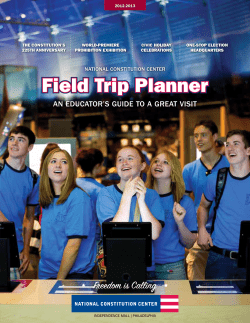 Field Trip Planner - National Constitution Center