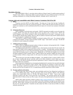 Customer Information Packet Description of Services Mt. Carmel