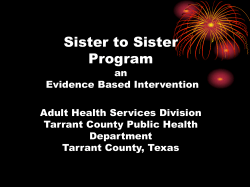 Tarrant County, Texas Adult Health Services Division