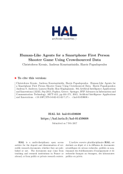 Human-Like Agents for a Smartphone First Person Shooter Game