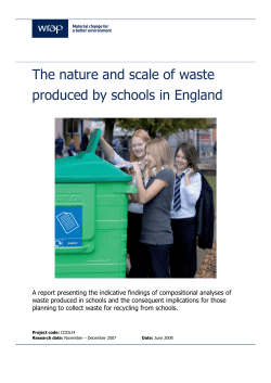 Schools waste - Somerset Waste Partnership