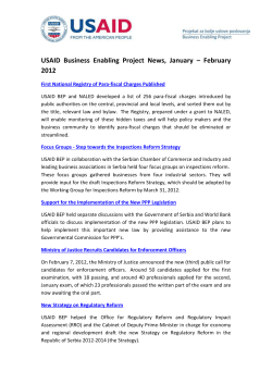 Newsletter - January - February 2012 - USAID BEP-a