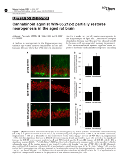 Cannabinoid agonist WIN-55212-2 partially restores