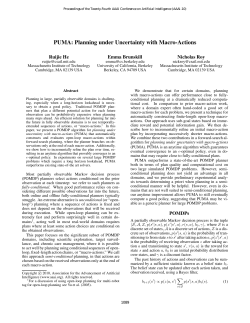 PUMA: Planning under Uncertainty with Macro