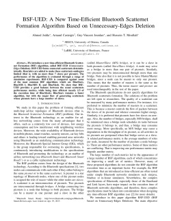 BSF-UED: A New Time-Efficient Bluetooth Scatternet