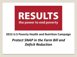 2013 Nutrition Campaign PowerPoint