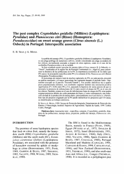 The pest complex Cryptoblabes gnidiella