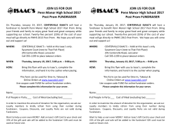 PM Post Prom Fundraiser flyer