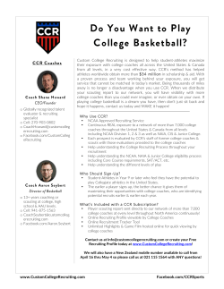 Do You Want to Play College Basketball?