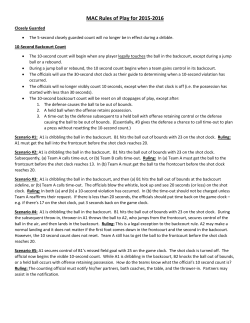 MAC Rules of Play for 2015-2016