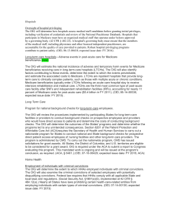 Hospitals Oversight of hospital privileging The OIG will determine