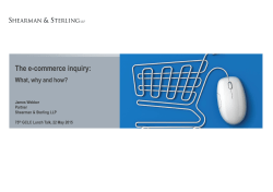 The e-commerce inquiry
