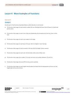 Grade 8 Mathematics Module 5, Topic A, Lesson 4