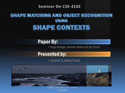 Shape Context - 123SeminarsOnly.com