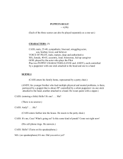 PUPPETS RULE! -- a play (Each of the three scenes can also be