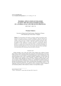 possible applications of measures against the negative externalities