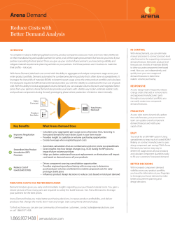 Arena Demand Product Datasheet