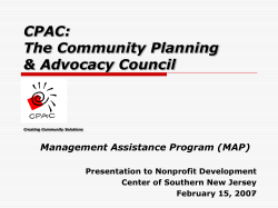 CPAC - Nonprofit Development Center of Southern New Jersey