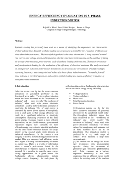 phase induction motor - Academic Science,International Journal of