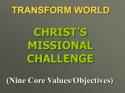 The Strategic &ldquo;Mission Focuses&rdquo; of Every Home for Christ