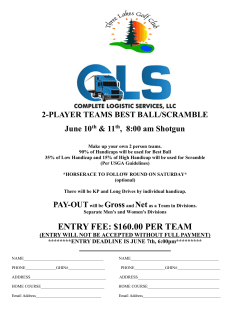entry fee: $160.00 per team