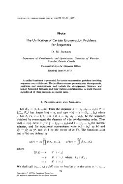 Note The Unification of Certain Enumeration