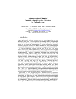 A Computational Model of Capability-Based Emotion