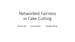 Networked Fairness in Cake Cutting