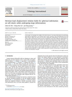 Hertzian load&ndash;displacement relation holds for spherical indentation