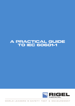 A Practical guide to IEc 60601-1