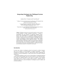 Integrating Ontologies into Multiagent Systems Engineering