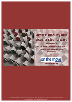Artists` mobility and visas: a step forward